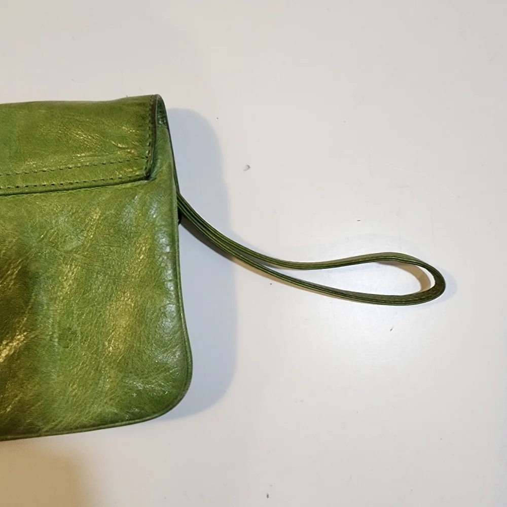 HOBO International Green Leather Clutch with Buckle - Picture 10 of 11